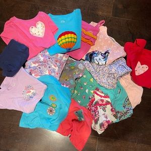 Bundle of girls shirts
